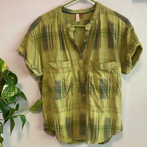 Anthropologie Pilcro Hannah Surf Blouse